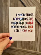 Greeting Card about Love and Boundaries - 4.25"x5.5", A2 - 100% PCW paper