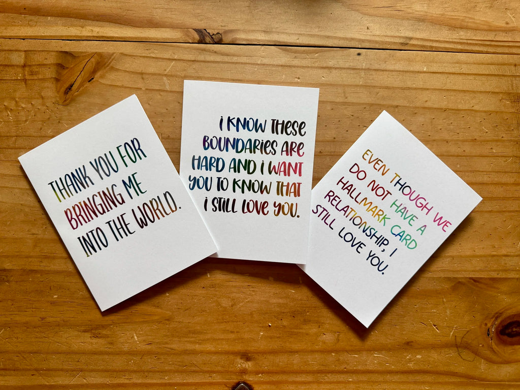 Greeting Card about Love and Boundaries - 4.25"x5.5", A2 - 100% PCW paper