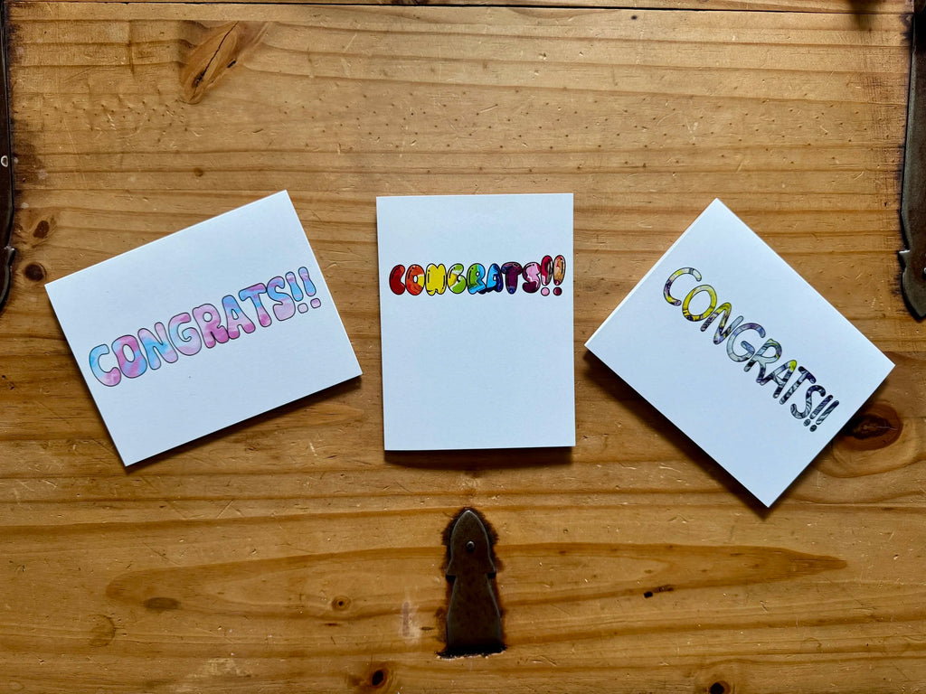 Rainbow Congrats Card