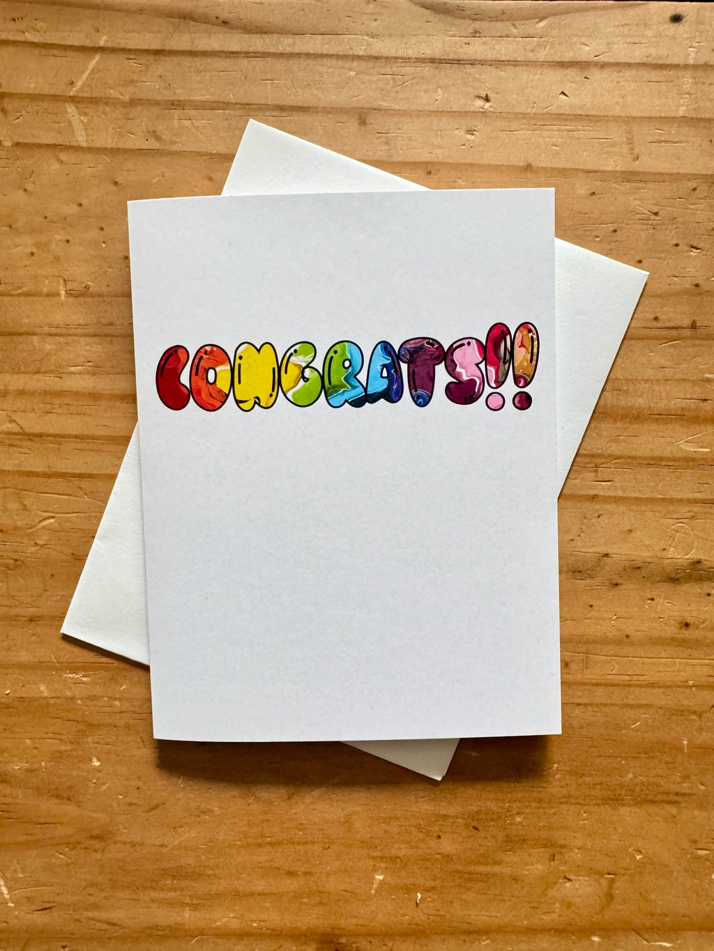 Rainbow Congrats Card