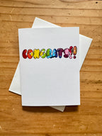 Rainbow Congrats Card