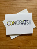 Purple and Yellow Congrats Card - Nonbinary Pride