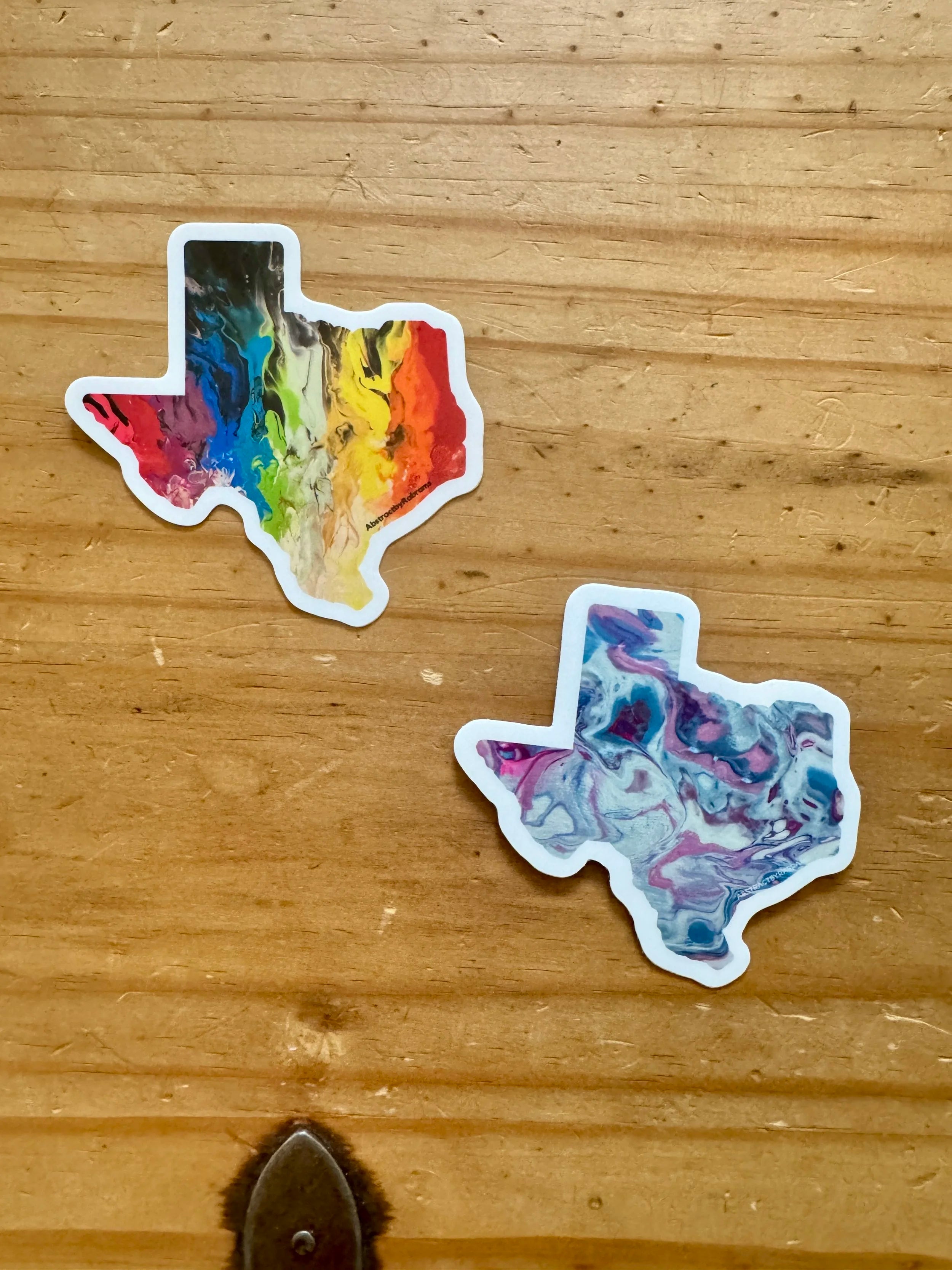 Texas State Sticker - Trans Pride and Progress Pride