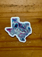 Texas State Sticker - Trans Pride and Progress Pride