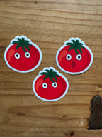 Tomatoes with Faces - 3" Vinyl Stickers