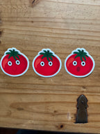 Tomatoes with Faces - 3" Vinyl Stickers