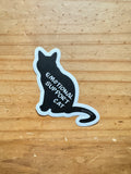 Emotional Support Cat - Black Cat - ~2.89" × 3"
