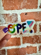 Rainbow, Holographic Ope Sticker