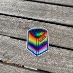 Rainbow, Holographic Queer Joy Book Sticker