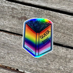Rainbow, Holographic Queer Joy Book Sticker