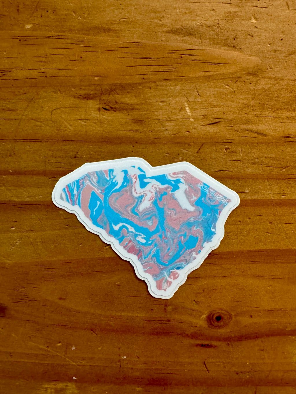 South Carolina State Trans Pride and Rainbow State Vinyl Sticker