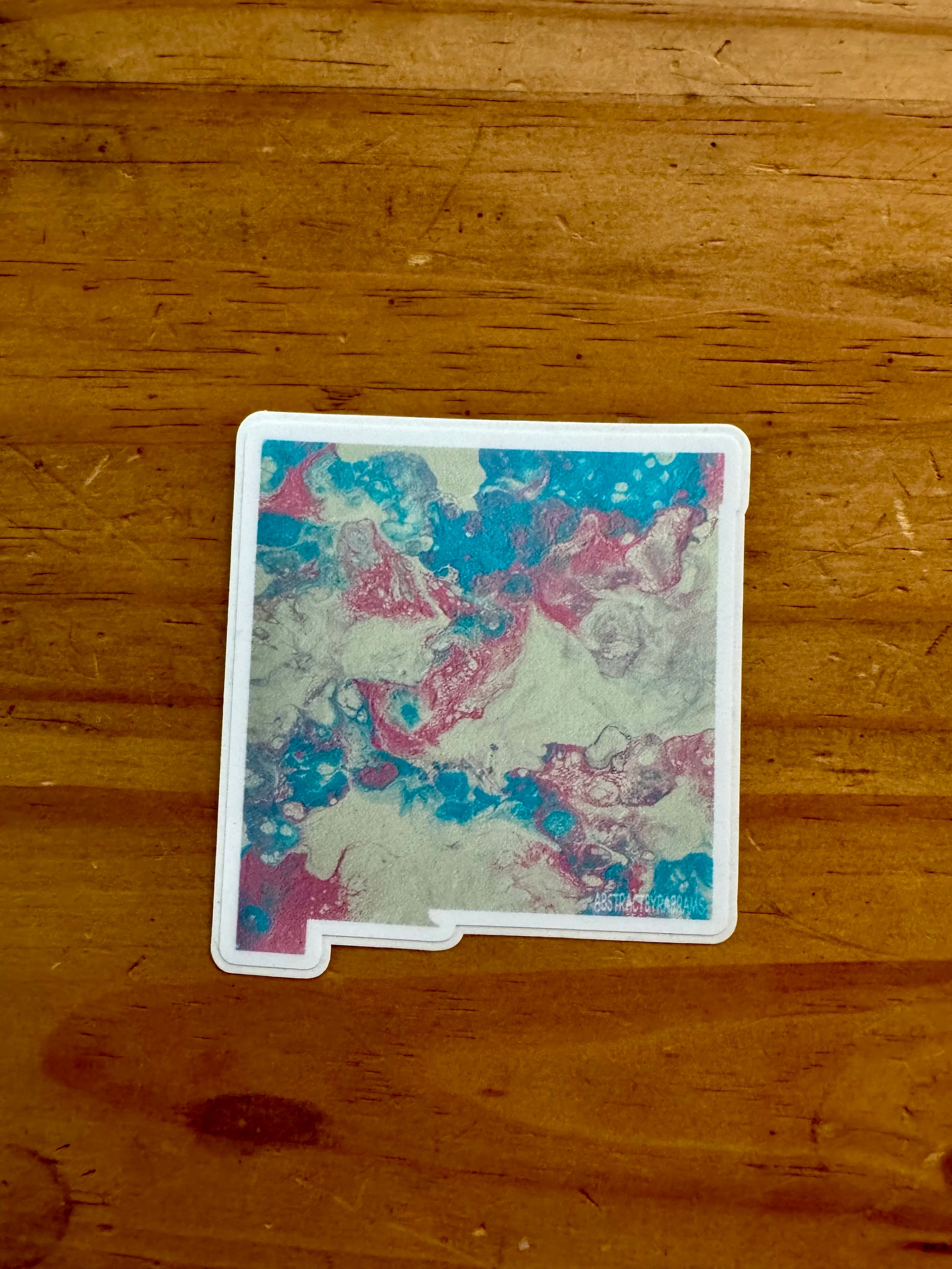 New Mexico State Trans Pride and Rainbow State Vinyl Sticker