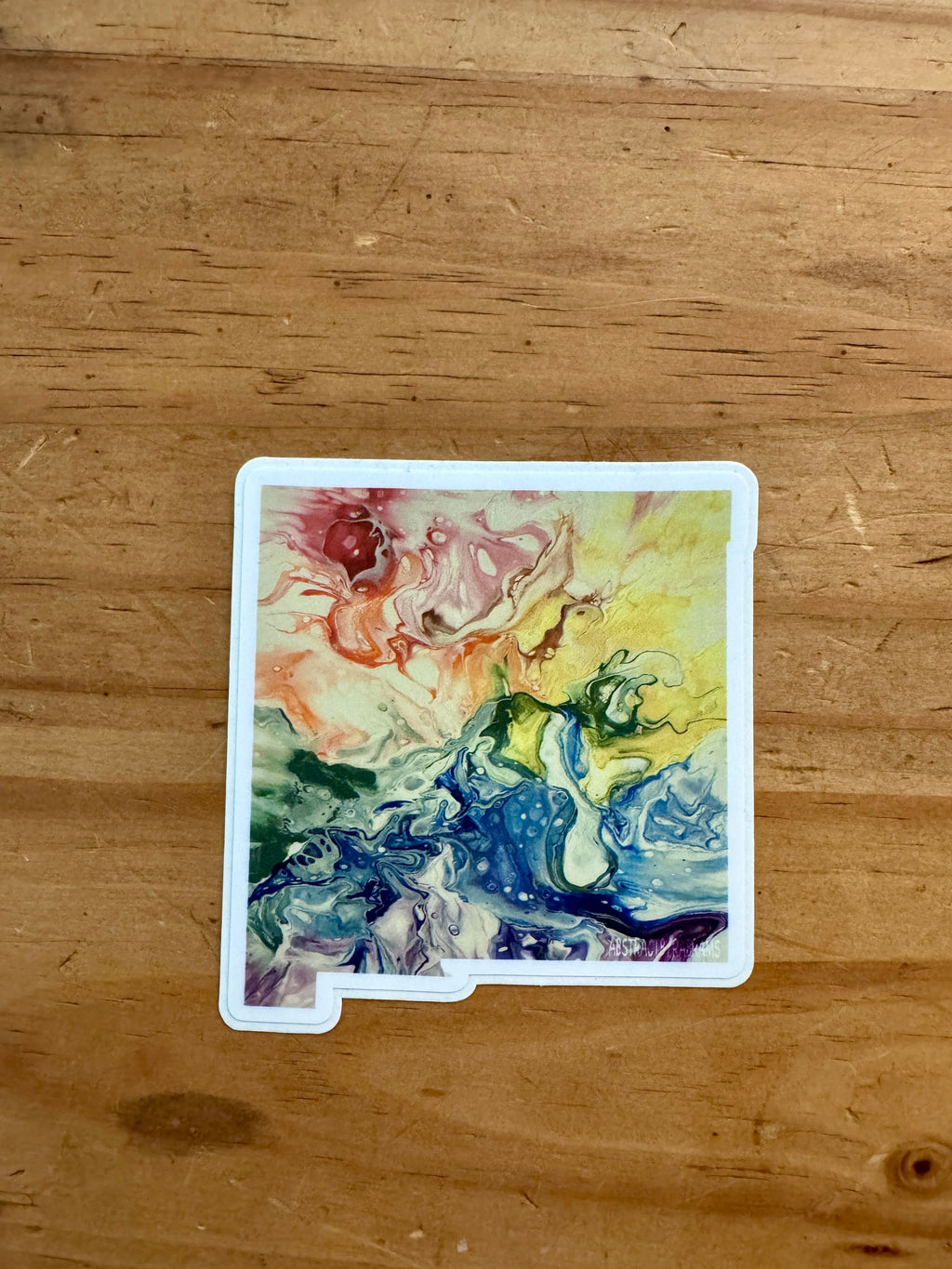 New Mexico State Trans Pride and Rainbow State Vinyl Sticker