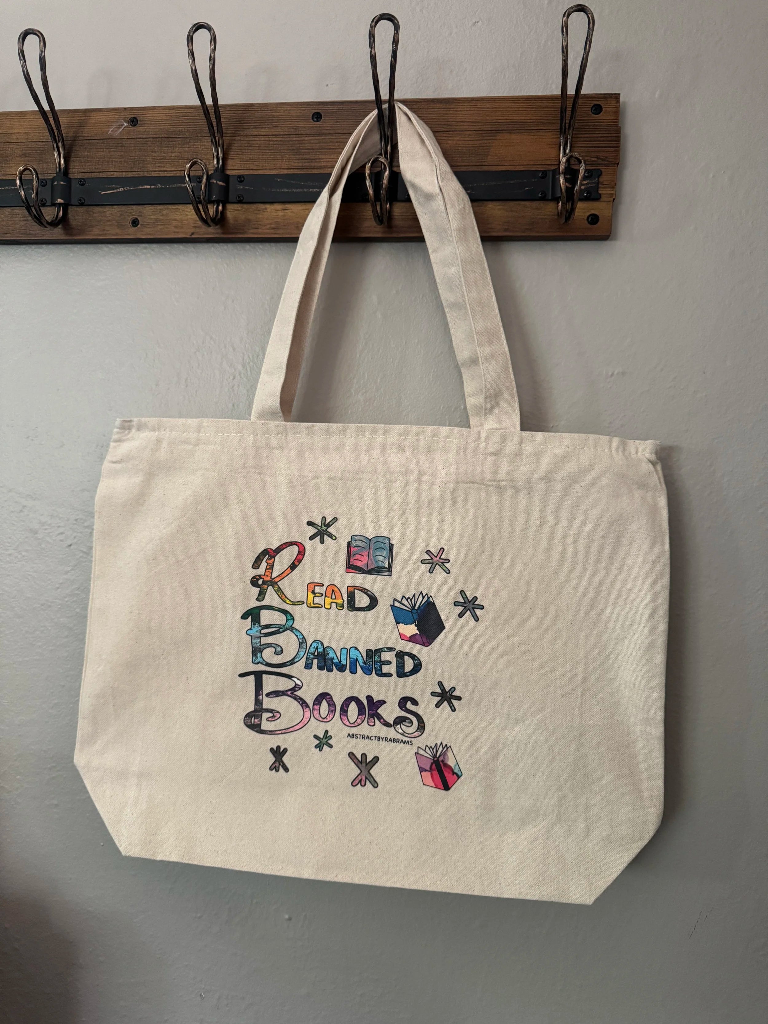 Read Banned Book Tote Bag - XL Tote With Zipper