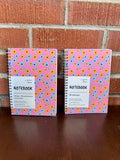 Pink, Yellow, Blue Floral Soft Touch Cover Spiral Journal -  5.5"x8"