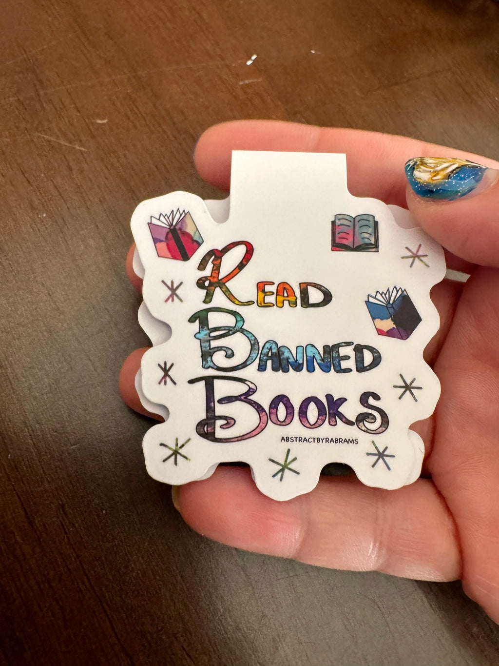 Read Banned Books Magnetic Bookmark