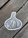 Hand Drawn Garlic Sticker - 3"
