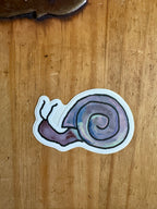 Hand Drawn Snail Sticker - 3"