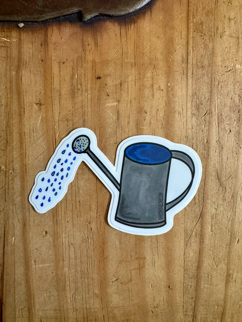 Hand Drawn Watering Can Sticker - 3"