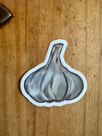 Hand Drawn Garlic Sticker - 3"