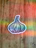 Hand Drawn Garlic Sticker - 3"