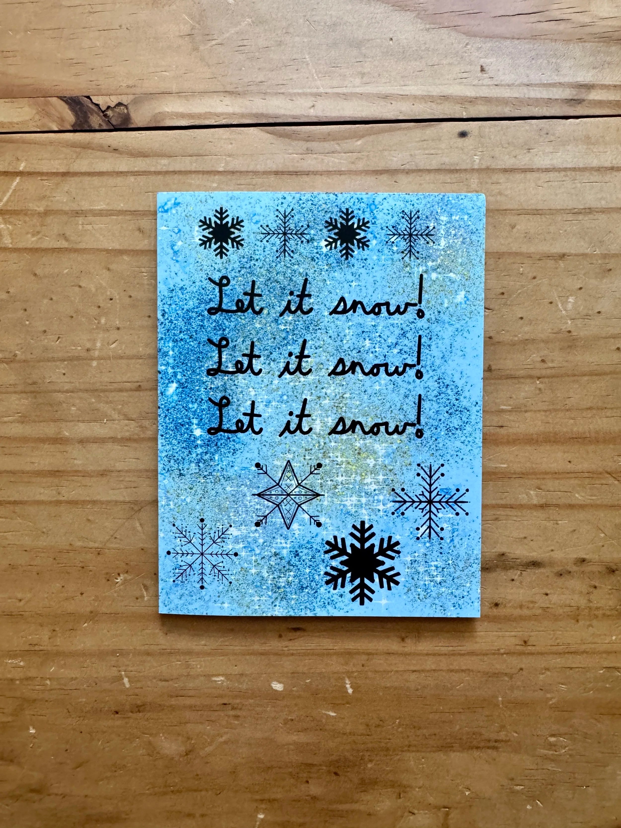 Let It Snow Greeting Card