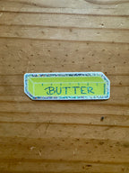 Glittery Butter Sticker