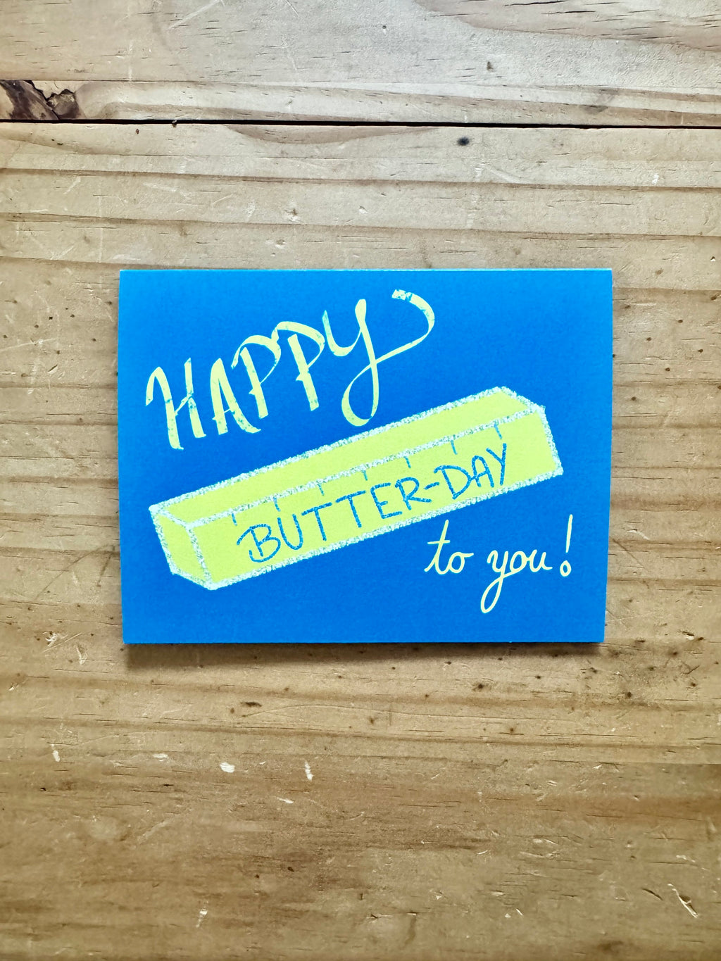 Butter Birthday Greeting Card