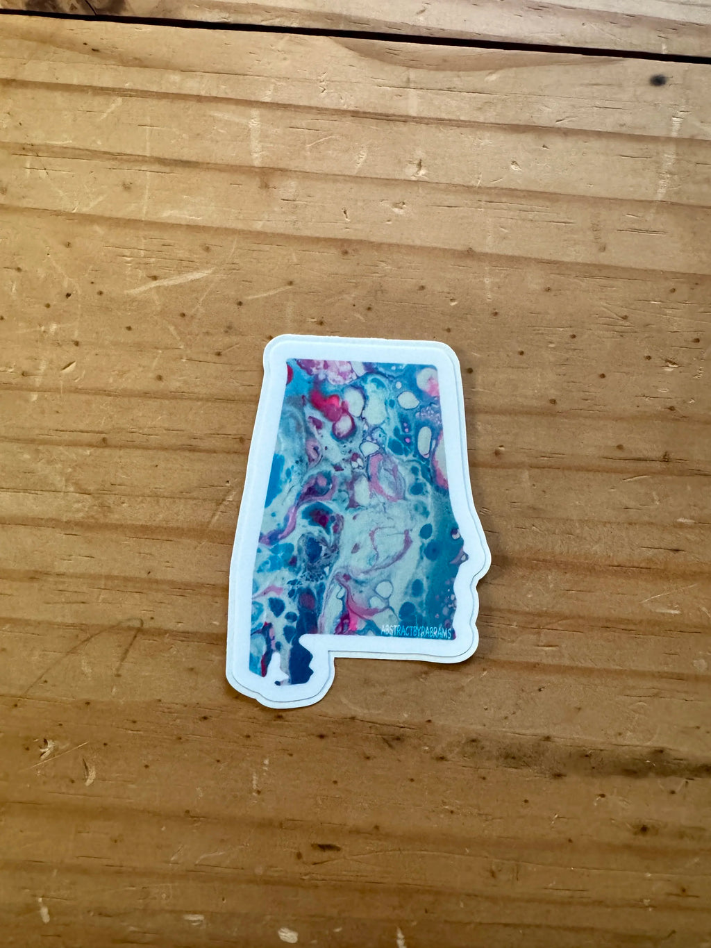Alabama State Trans Pride and Rainbow State Vinyl Sticker
