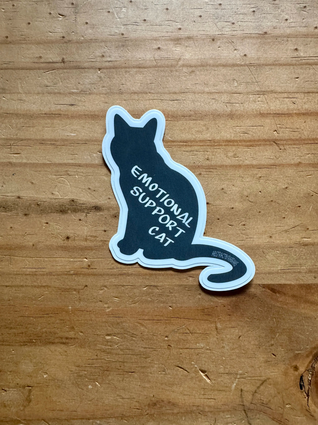 Emotional Support Cat - Grey - ~2.89" × 3"