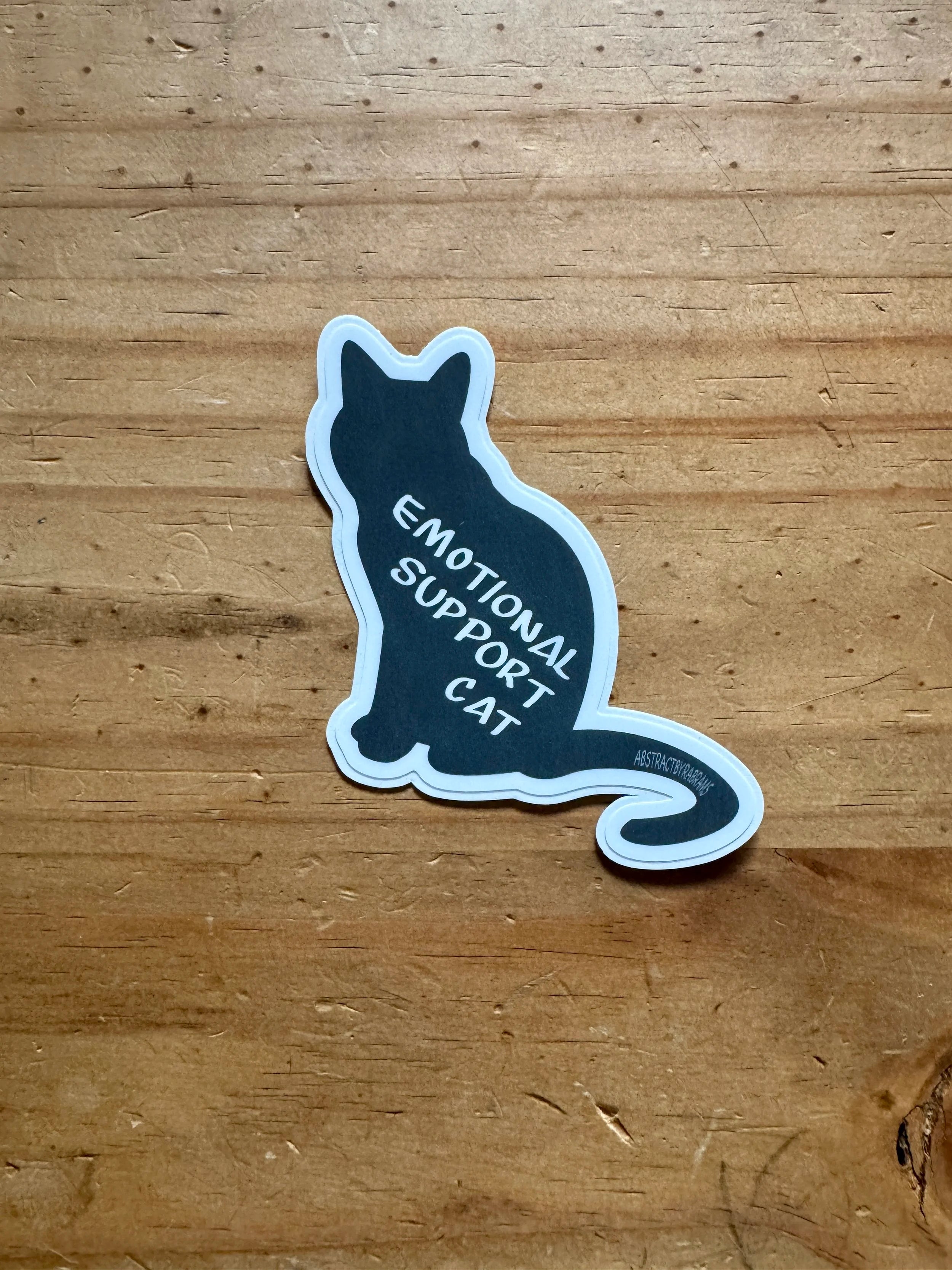 Emotional Support Cat - Grey - ~2.89" × 3"