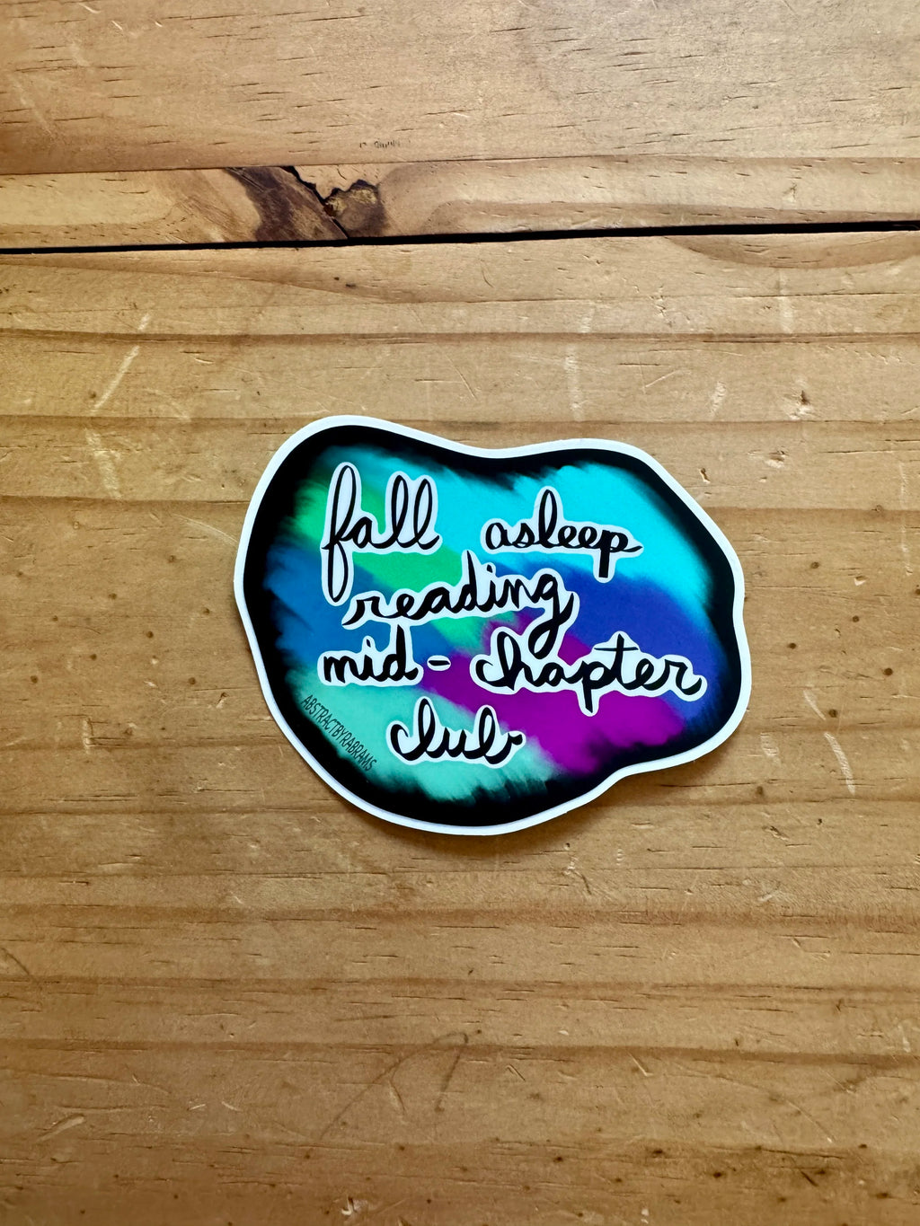 Fall Asleep Reading Mid-Chapter Club Sticker