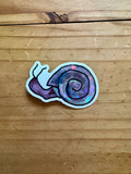 Disco Hand Drawn Snail Sticker - 3"
