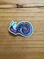 Disco Hand Drawn Snail Sticker - 3"