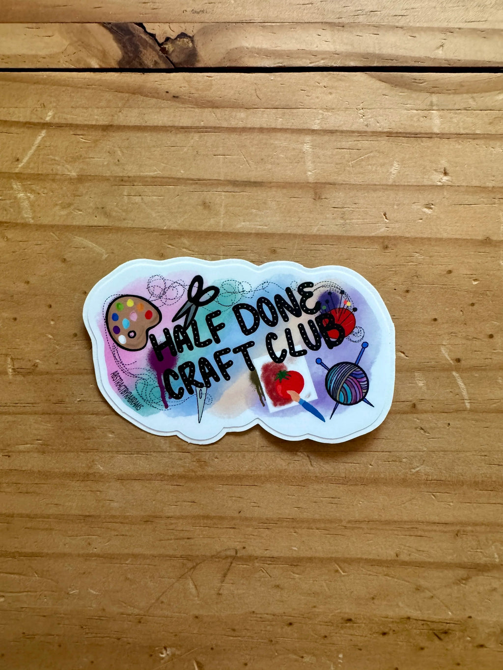 Half Done Craft Club Sticker