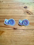 Disco Hand Drawn Snail Sticker - 3"