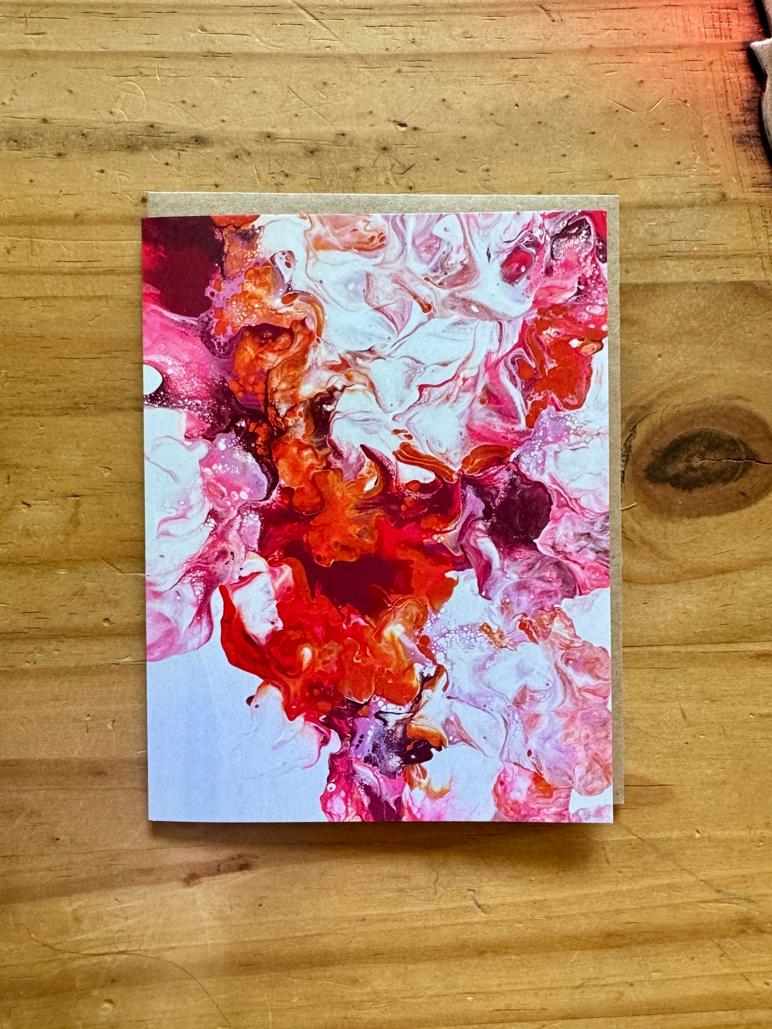 Pink and Orange Greeting Card - LGBTQ