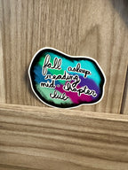 Fall Asleep Reading Mid-Chapter Club Sticker