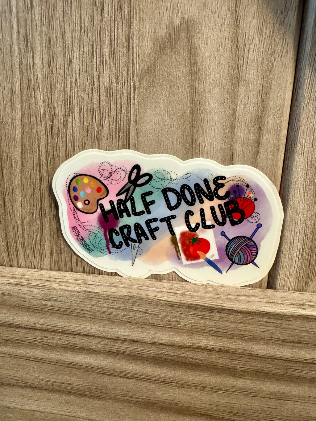Half Done Craft Club Sticker