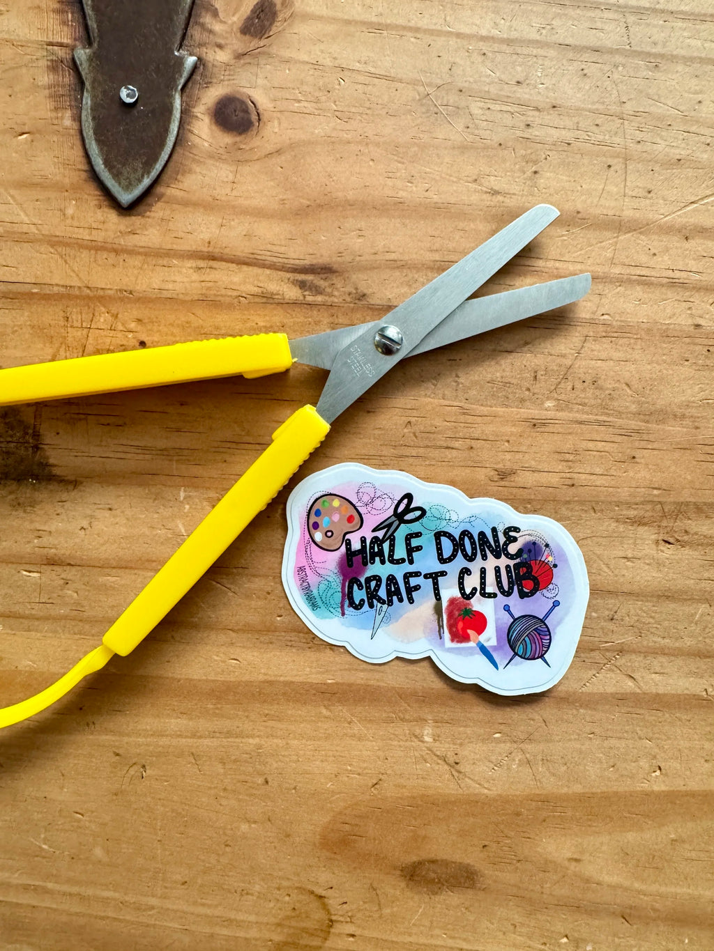 Half Done Craft Club Sticker