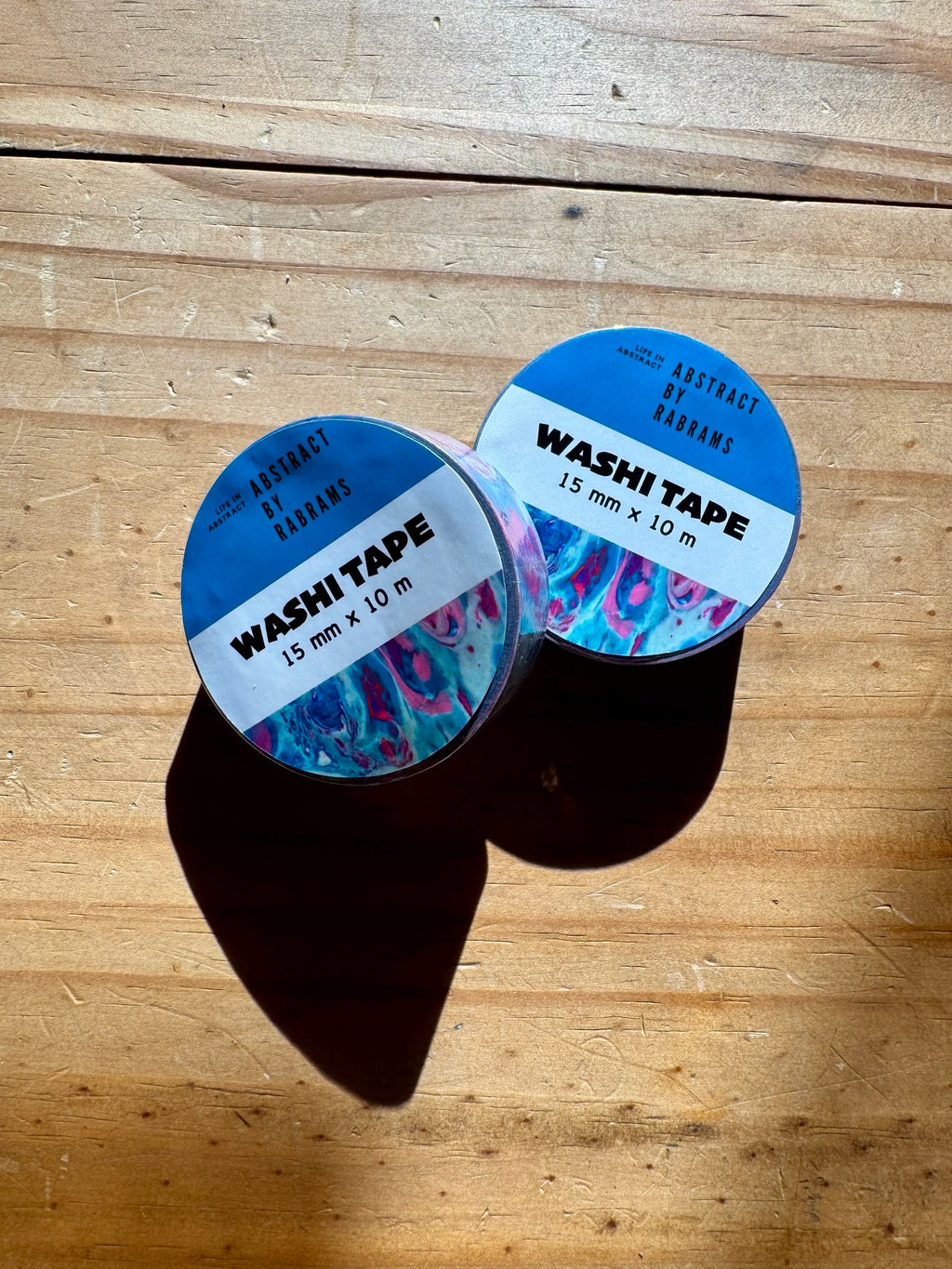 Abstract Pink and Blue Washi Tape