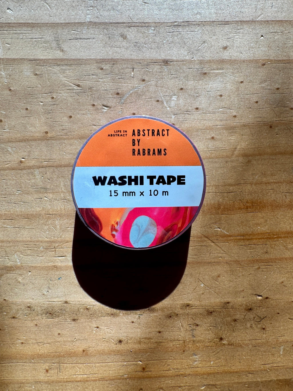 Abstract Pink and Orange Washi Tape