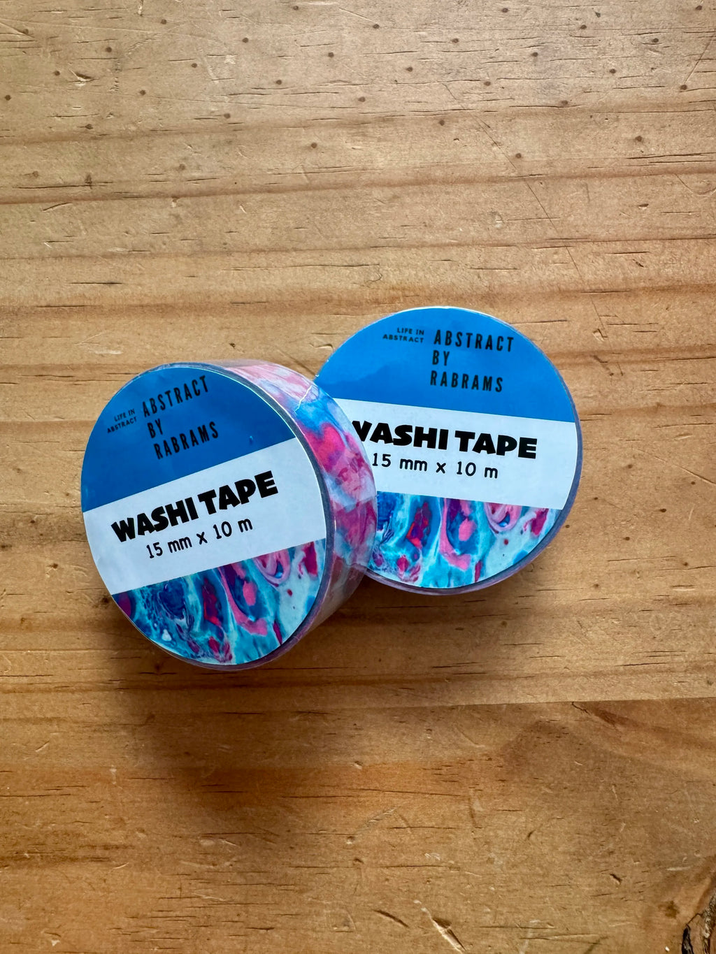 Abstract Pink and Blue Washi Tape