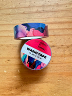 Abstract Pink, Blue and Purple Dots Washi Tape