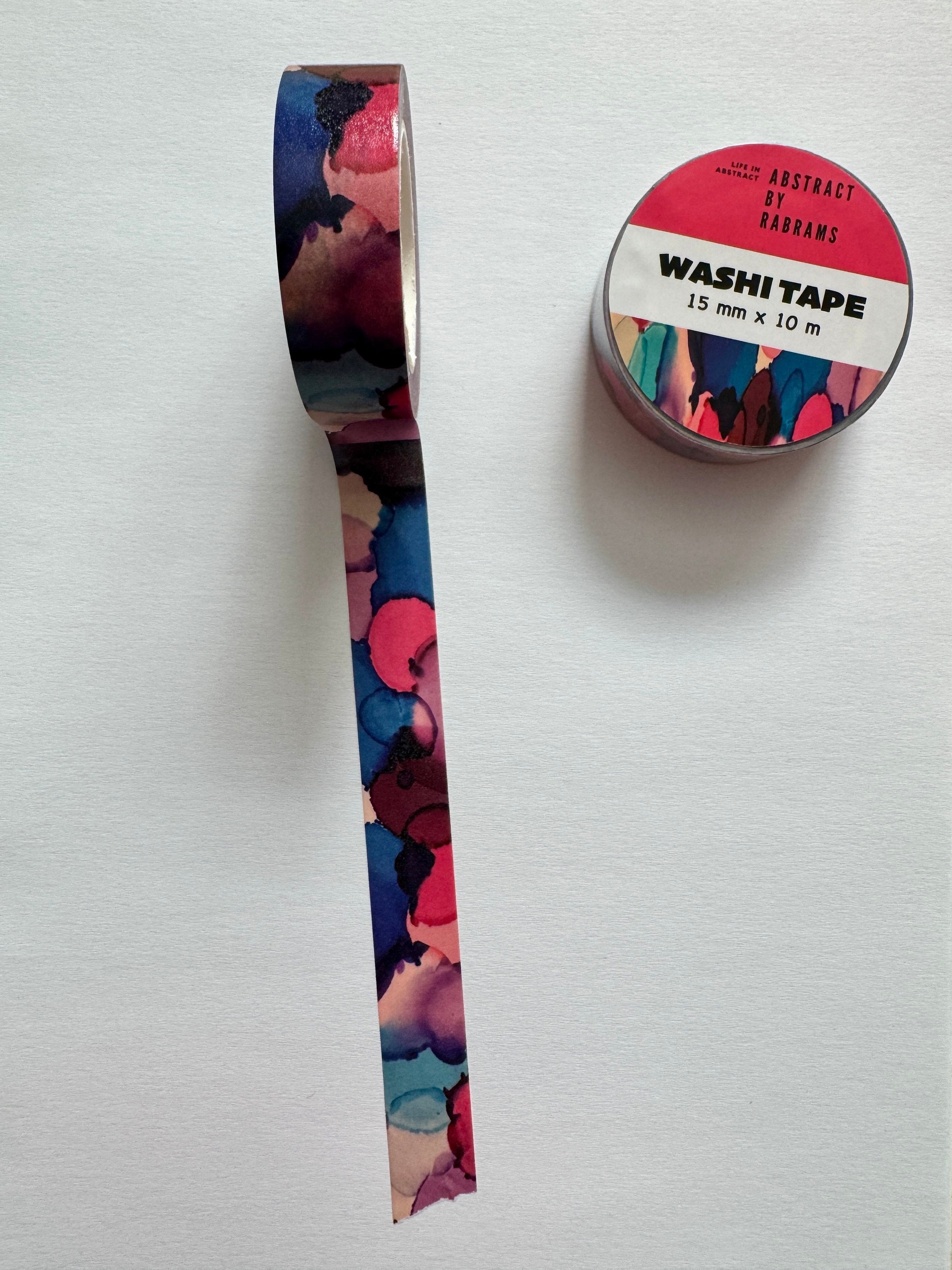 Abstract Pink, Blue and Purple Dots Washi Tape