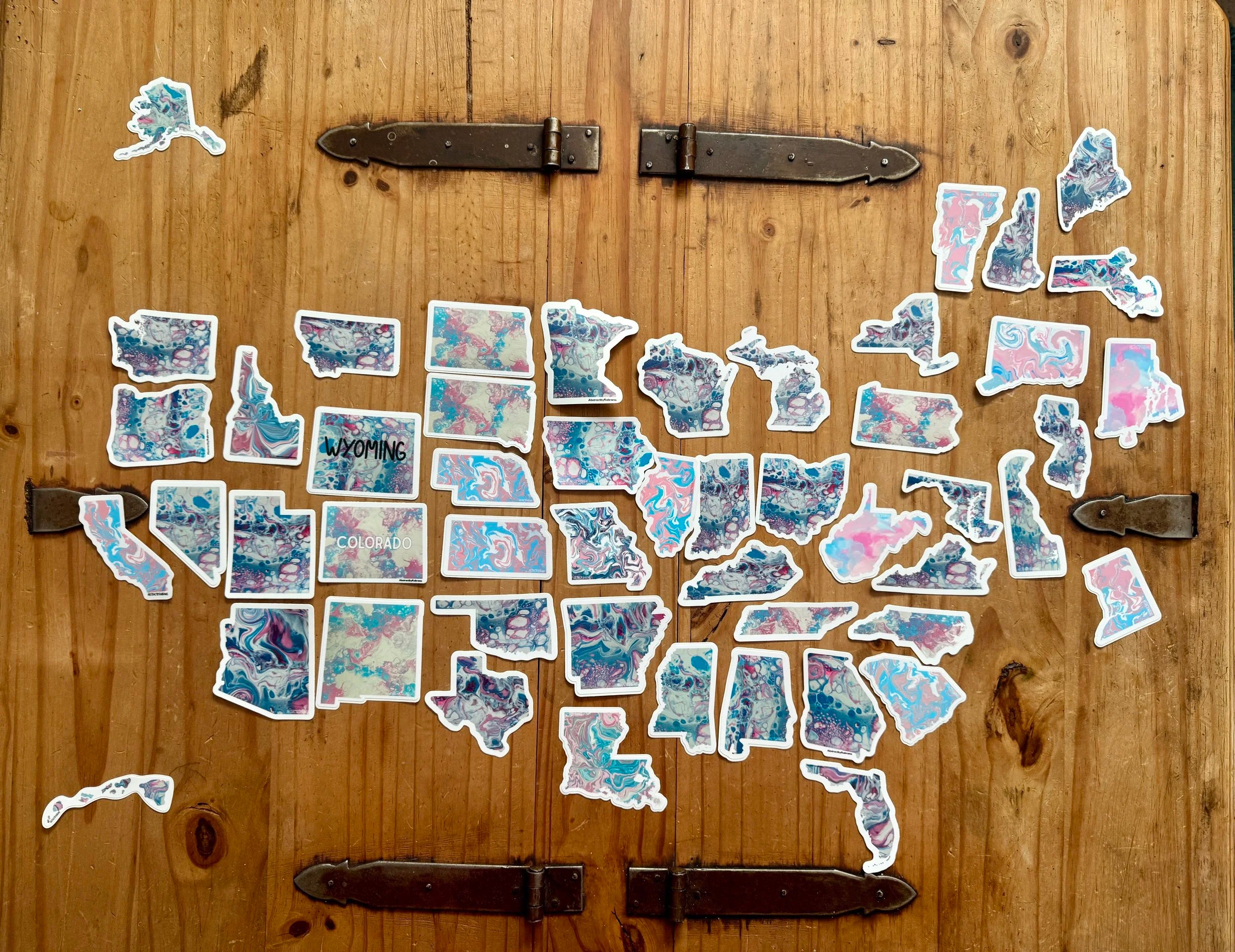 51 Trans Pride State Sticker Bundle