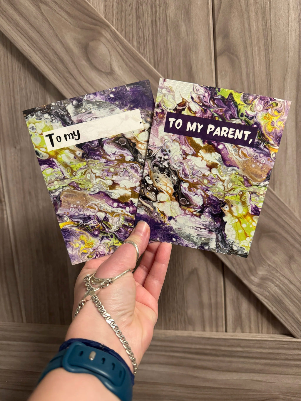 Subtle Nonbinary Parent Greeting Card - "To my _______"