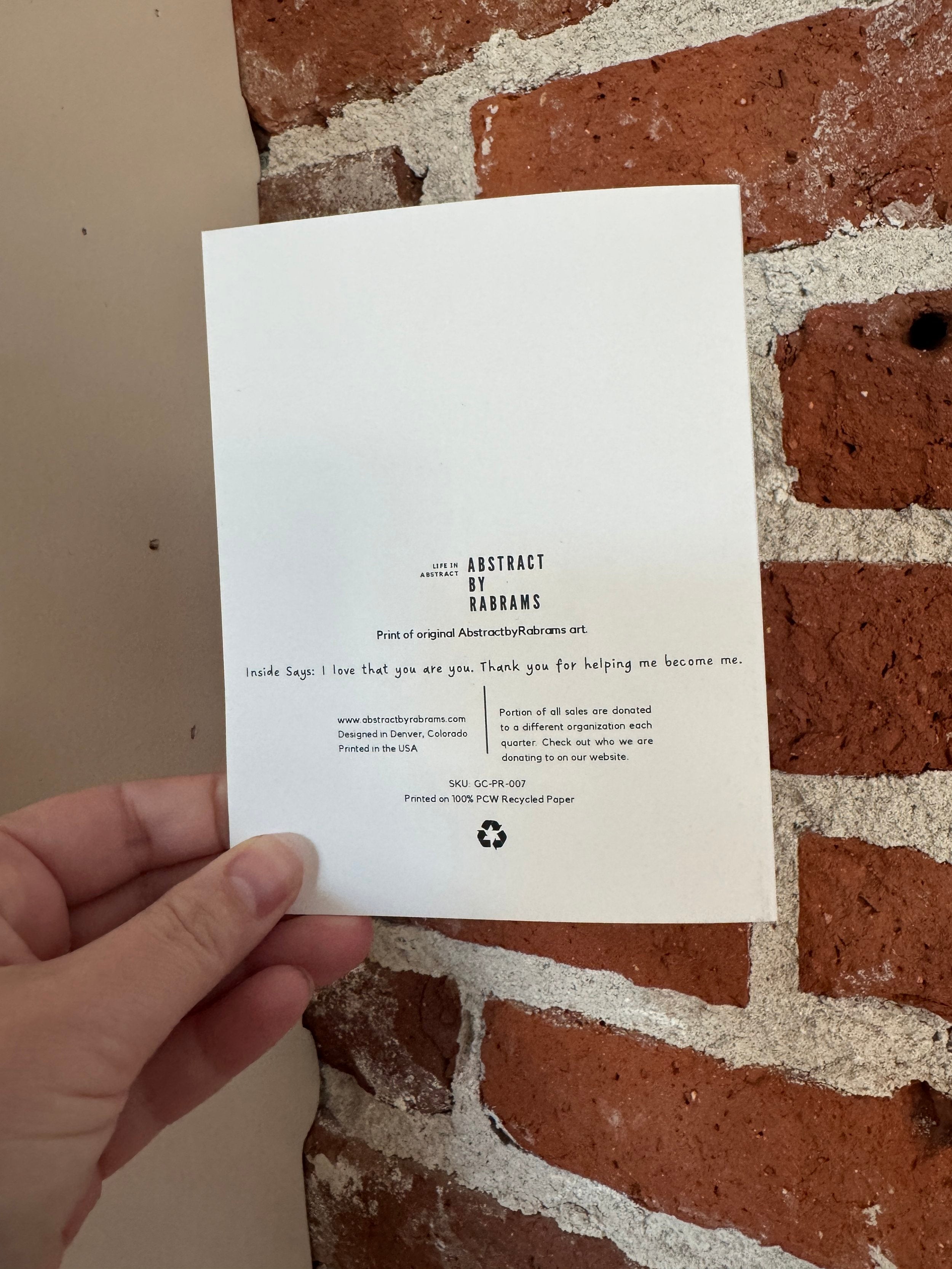 Subtle Nonbinary Parent Greeting Card - "To my _______"