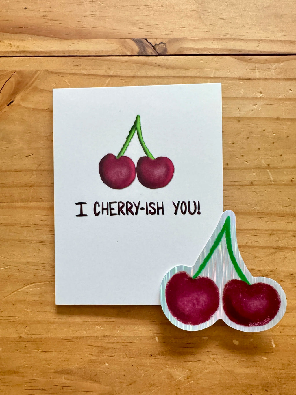 Hand Drawn Cherry Sticker