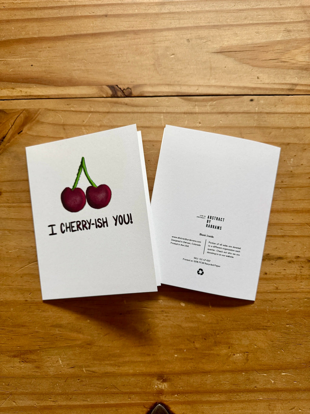 I Cherry-Ish You Greeting Card - Cherry Pun Card